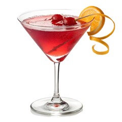 Refreshing Bright Pink Cocktail Drink