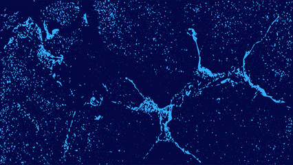 An abstract dark blue background with cracked texture creates a modern and artistic design element