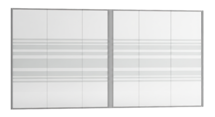 Whiteboard with Horizontal and Vertical Lines for Planning and Organization.