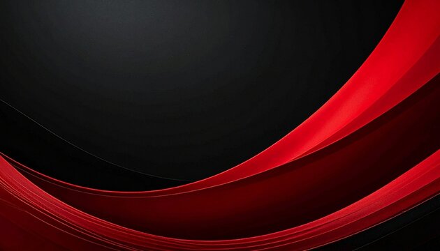 Dynamic abstract background with elegant red and black flowing wave patterns, perfect for modern presentations, business designs, and digital media