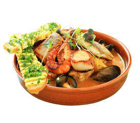 bahamian conch and prawn stew 