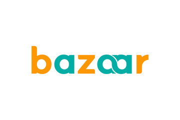 Modern Bazaar Wordmark Logo  Creative Branding Design