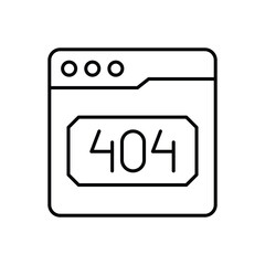 404 Error vector icon