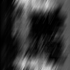 Black and white abstract motion blur texture background with soft diagonal streaks, dynamic noise pattern, modern artistic blurred effect for graphic design, digital wallpaper