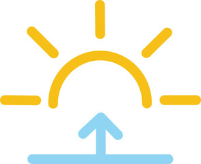 Sunrise sunset icon, Sunrise and sunset icon