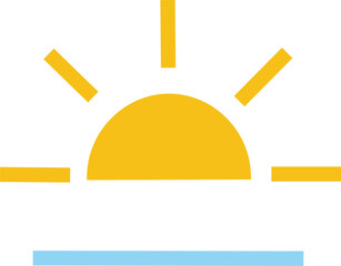 Sunrise sunset icon, Sunrise and sunset icon