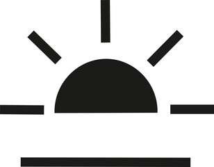 Sunrise sunset icon, Sunrise and sunset icon, black and white