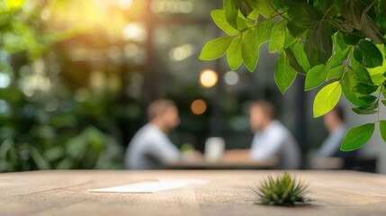 Summer consulting team brainstorming under a shaded patio, enjoying the fresh breeze.