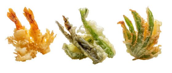 Three unique varieties of edible plants displayed against a white background, showcasing their distinct colors and textures, ideal for culinary presentations or food photography
