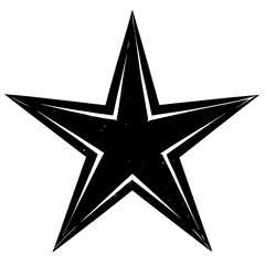 Obraz premium black and white star