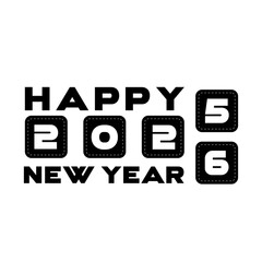 2026 happy new year vector