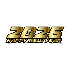 2026 happy new year vector
