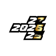 2026 happy new year vector