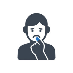 Nail Biting Habit Icon