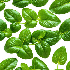 Leafy Pattern Green foliage repeats across a dark background. Texture visible