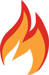 Fire icon, campfire icon, flame icon isolated on white background. Vector, designer illustration, web banner, poster.