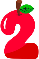 Apple Number 2 Letter