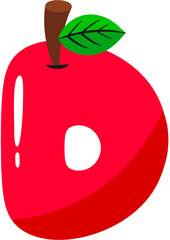 Apple Alphabet D Letter