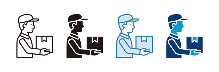 Courier Service Icon Set Multiple Style Collection