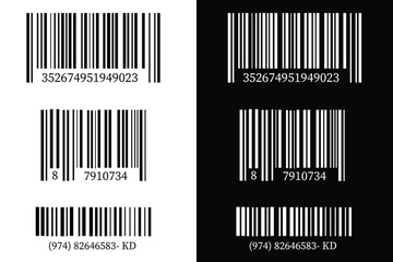 Damaged barcodes, crumpled QR code labels, product ID stickers with torn edges. Serial number badges, inventory barcode with peeling corner, pricing tags, ripped off package tracking codes vector set