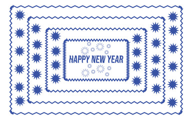 vector illustration of a decorative border