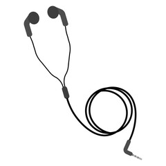 Vector illustration of cellphone handsfree