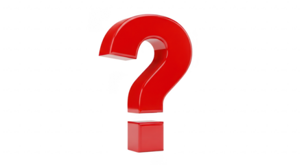 Red Question Mark on Black Background symbol punctuation