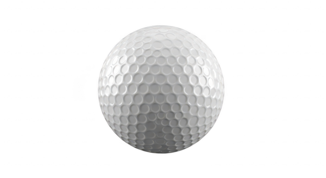 Golf ball on black background sport game