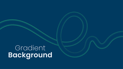 Colorful Gradient curves on blue futuristic background. Cool and fun future design background elements.