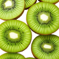 Sliced kiwi fruit. Close up view of the fruit?s vibrant color