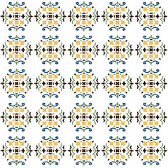 Abstract floral vector modest fabric pattern 