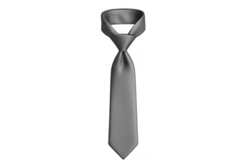 Gray necktie representing business fashion accessory