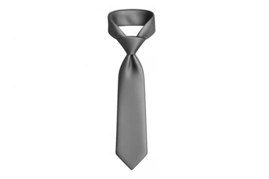 Gray necktie representing business fashion accessory - Powered by Adobe