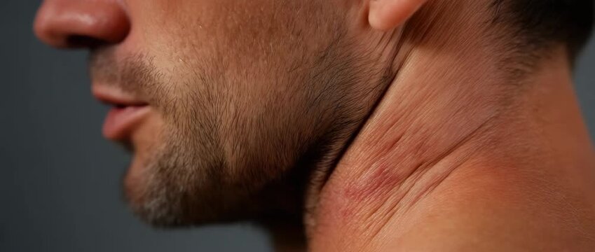 The shingles virus causes blisters and an excruciating rash on the back.