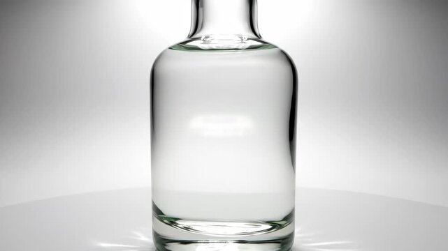 Clear Glass Bottle Water, Liquid, Purity, Still Life