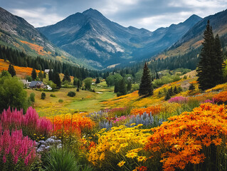 wildflowers in Albion Basin