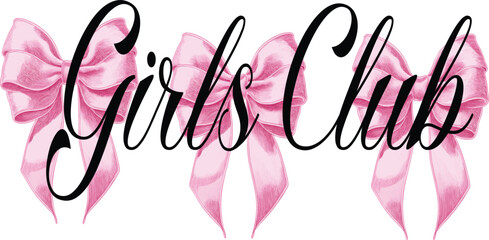 Pink bow plush Bows  satin girly ribbon coquette French Paris Parisian plush romantic girls trending style pink t-shirt design Slogan Logo Graphic Vector Tee shirt apparel print luxe fashion cherry 