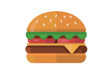 Fresh Burger Outline