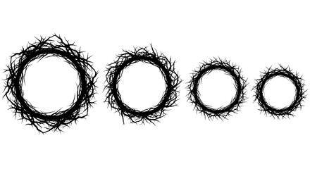 Wreath of thorny branches © Îkhlas Art Zøne