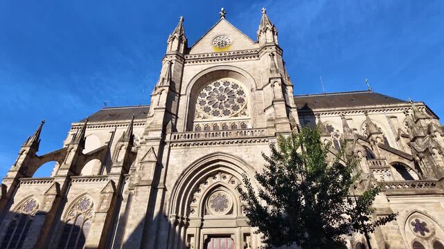 Basilica of Saint-Aubin in Notre-Dame de Bonne-Nouvelle, Rennes, France