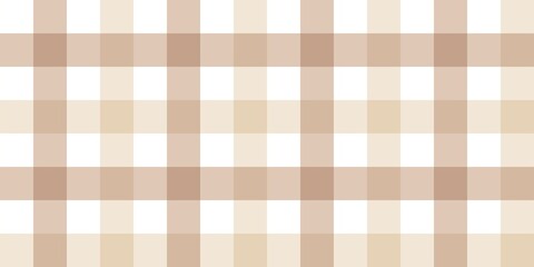 Beige gingham tartan checkered background. Beige checkered pattern background. Beige gingham seamless pattern. Seamless patterns with beige checks.