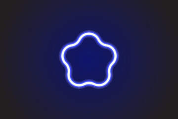 beautiful neon abstract design