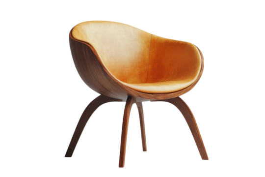 Modern elegance in wood design contemporary arm chair with minimalist design and sophisticated