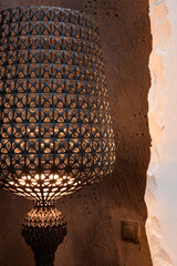 Decorative lantern ambiance, Rustic lighting enhances cozy atmosphere