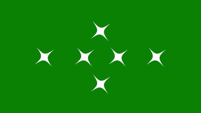 Twinkling star sparkle animation on green screen with glowing doodle stars blinking softly in a seamless loop sky effect perfect for chroma key cosmic scenes and celestial motion graphic backgrounds