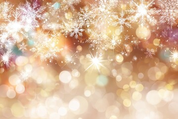 Festive hero section with sparkling lights, soft snowflakes, and a warm color palette, inviting users to explore New Year promotions