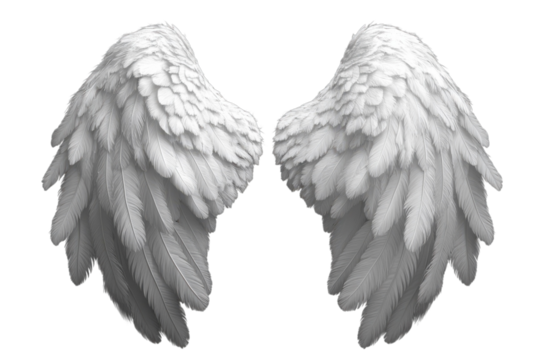 Angel wings symbolic hope faith heavenly light dream freedom protection divine spirituality pure