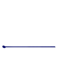 Abstract minimalist blue line art with simple design elements on a white background