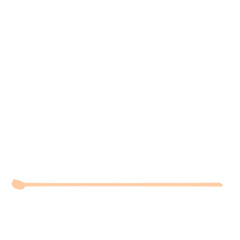 Simple Orange Line Icon on White Background - Minimalist Design Element