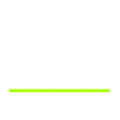 Obraz premium Abstract Neon Green Line on White Background A Minimalist Design Element
